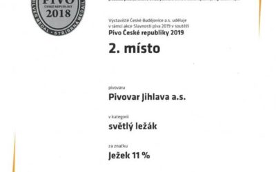 Úspěch na soutěži České Pivo 2019!